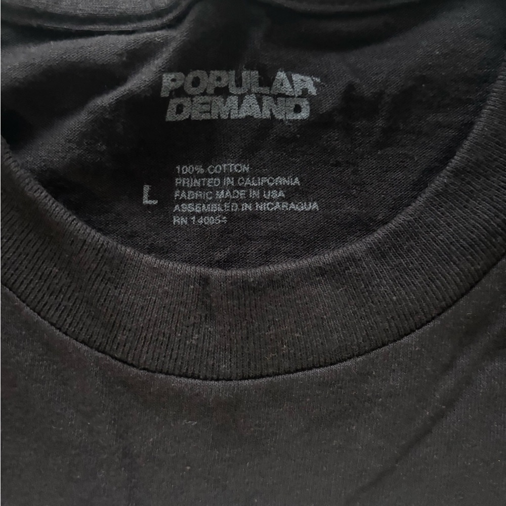 Men’s Popular Demand Graphic T-shirt - Black - Size Large - Picture 3 of 4